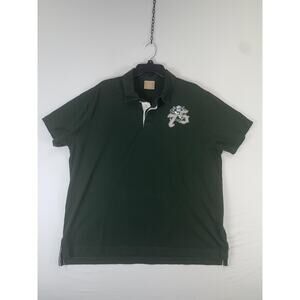 Canyon River Blues Polo Shirt Mens 2XL Green 100% Cotton Short Sleeve 75 Logo